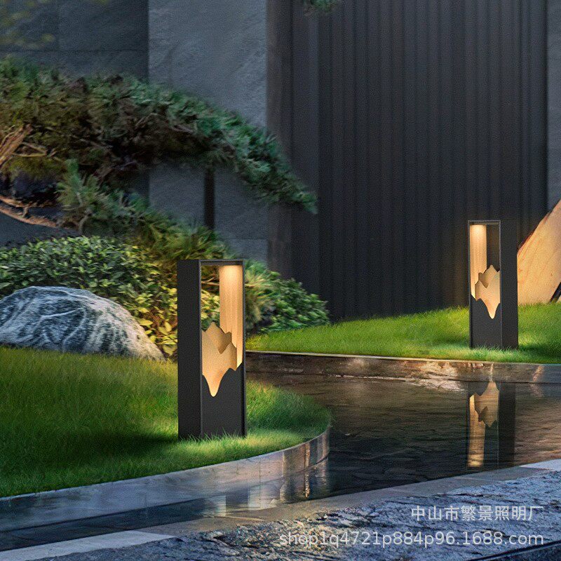 太阳能新中式户外庭院草坪灯