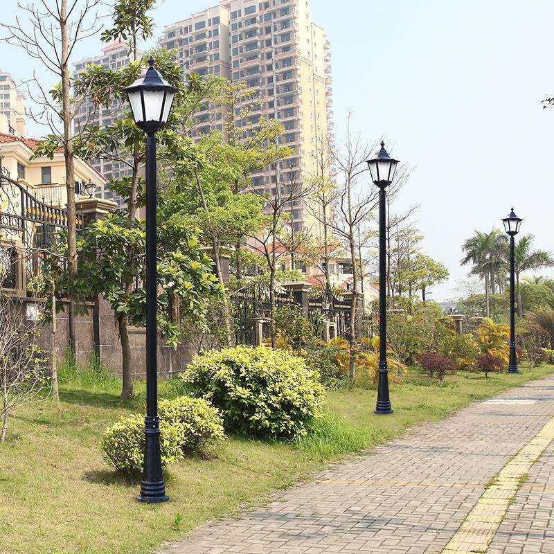 高杆路灯花园别墅户外防水led庭院灯3米简约小区景观草坪室外220v