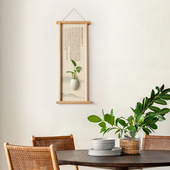 水墨宣言新中式 实木框原木装 饰画插花器挂画玄关墙饰挂件心经壁画