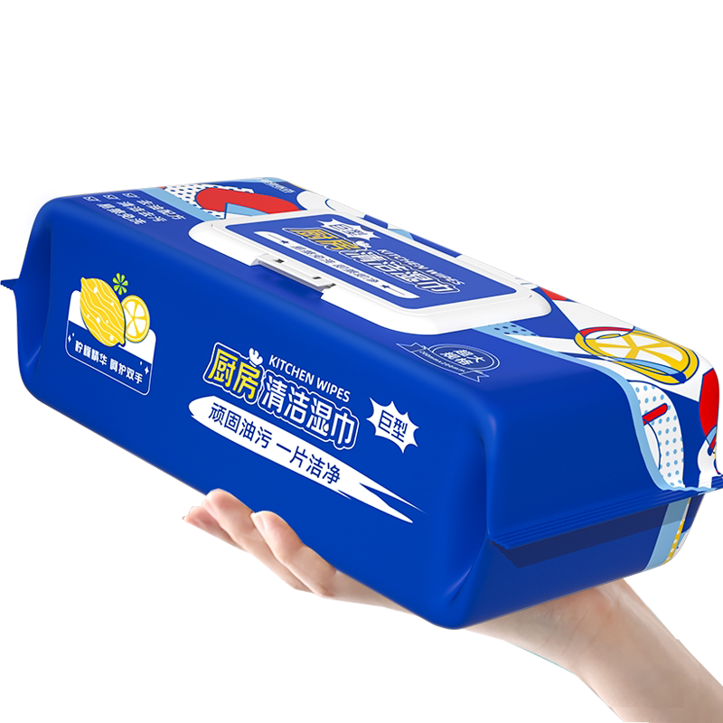 家用厨房湿巾强力去油污加大加厚