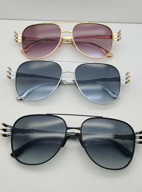 ANNAKARIN安娜卡琳男女飞行员款纯钛鹰爪个性潮流街拍太阳眼镜框