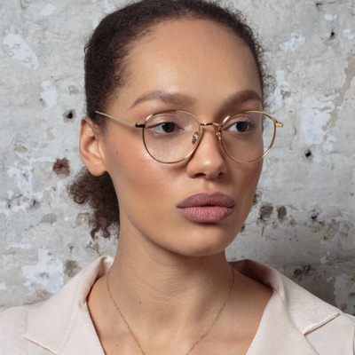 LINDAFARROW琳达法罗男女复古文艺纯钛超轻眼镜框近视配镜素颜