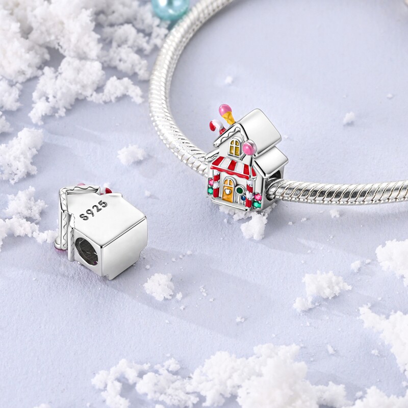 MYBEBOA美缤宝镀铂金糖果雪屋串珠转运珠DIY饰品配件可搭手链项链