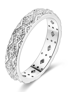 MYBEBOA美缤宝戒指女款2026新款复古菱形白锆戒圈独特漂亮