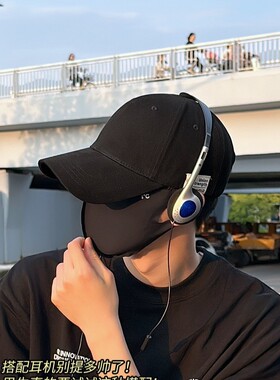 Jodhat加大头围棒球帽男加深帽子布标显脸小半硬顶大帽檐鸭舌帽女