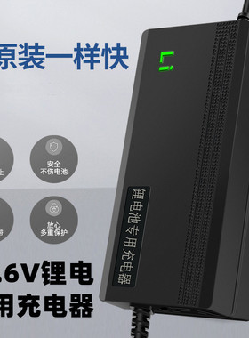 12.6V锂电池电瓶充电器12V2A12V100AH50AH 3.7V聚合物3串锂电充电