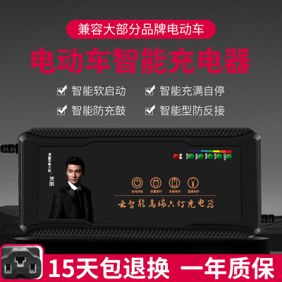自动断电智能电动车电瓶充电器72V20AH30AH48V12AH60V20A三轮通用