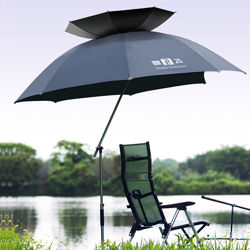 智飞2025新款防护科技钓伞户外拐杖遮阳伞钓鱼专用大伞野钓露营