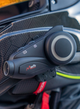 Maxto M3S摩托车头盔蓝牙耳机防水2K高清夜视摄像拍照行车记录仪