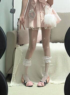 内搭裤袜蝴蝶结丝袜装扮夏季薄款