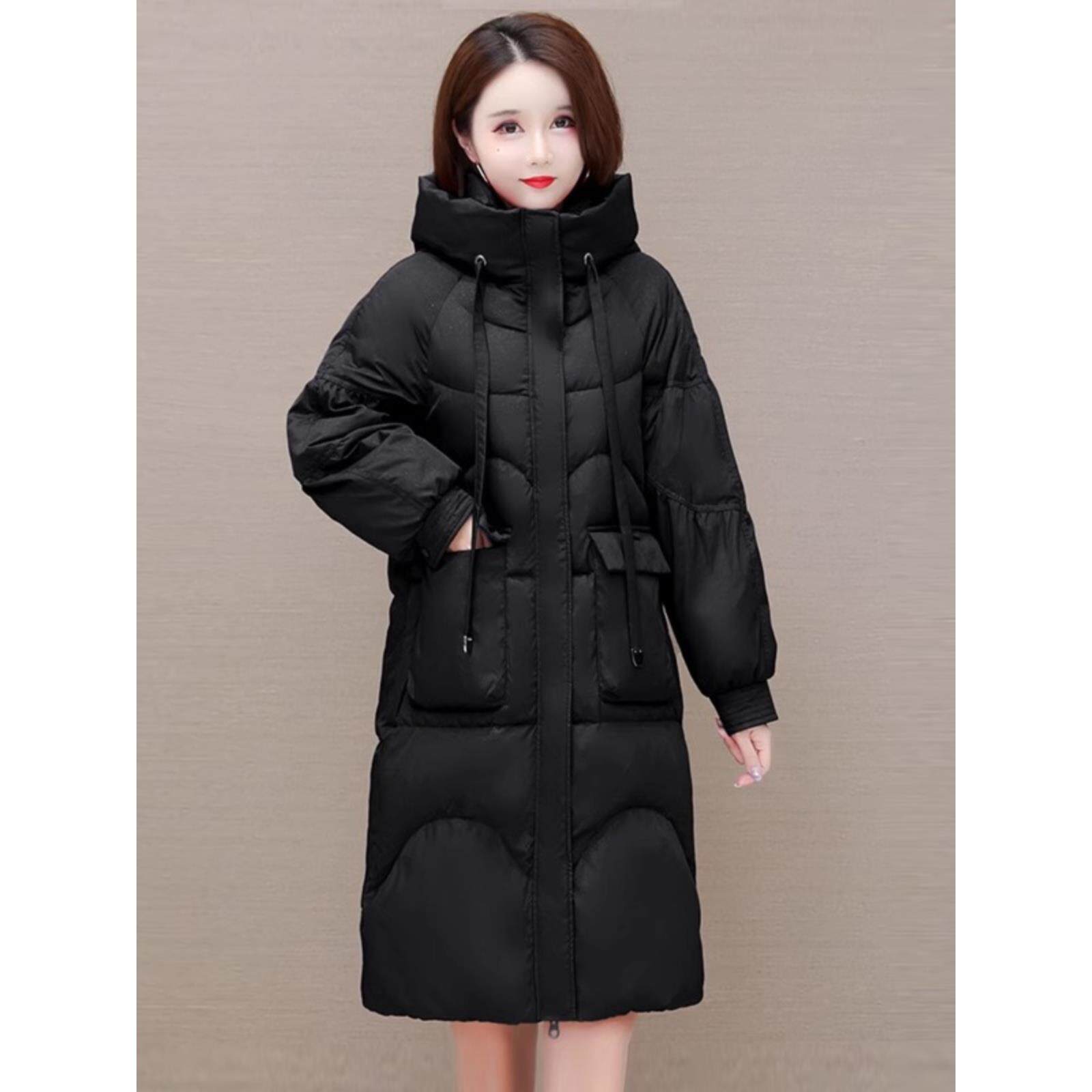ROUMIKL时尚服女2025年新款冬品牌高端奢华洋气中长款红色袄外套