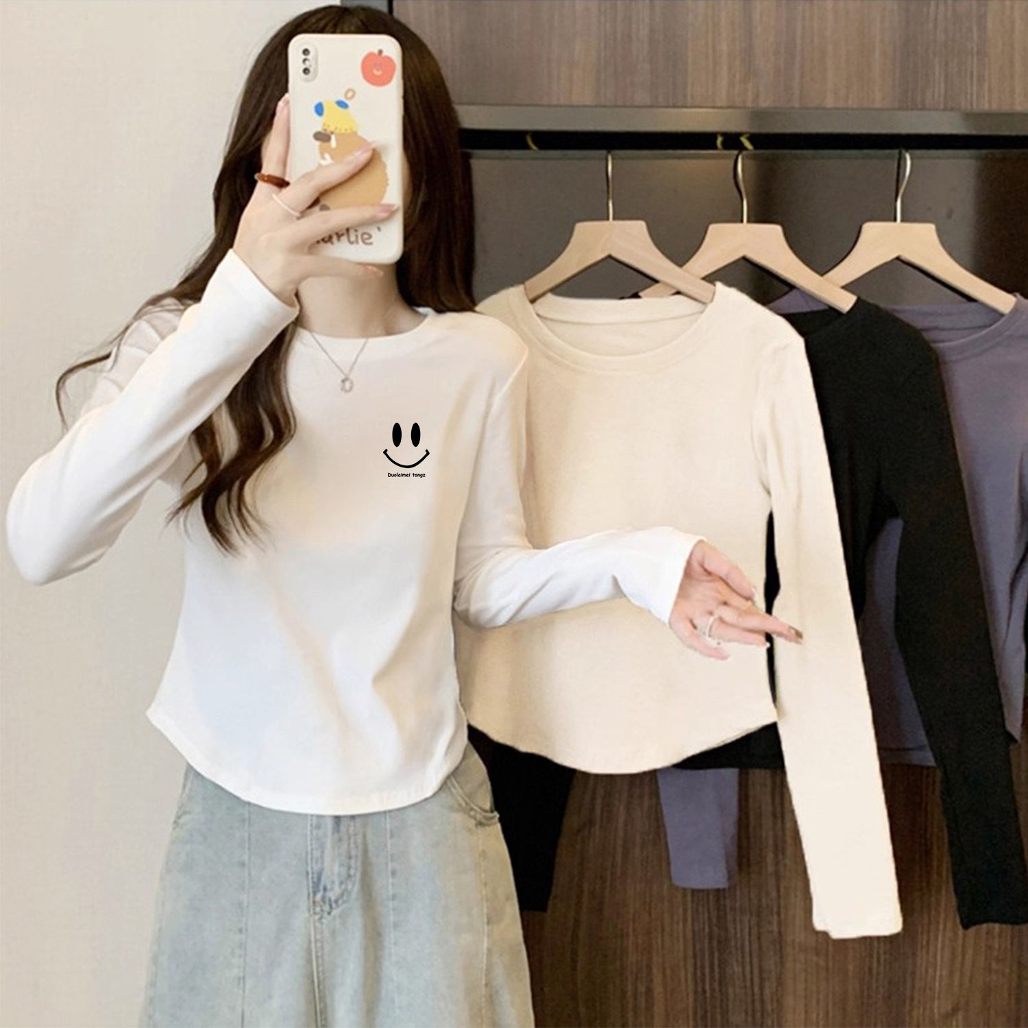 中大童衣服【儿童女童】长袖t恤