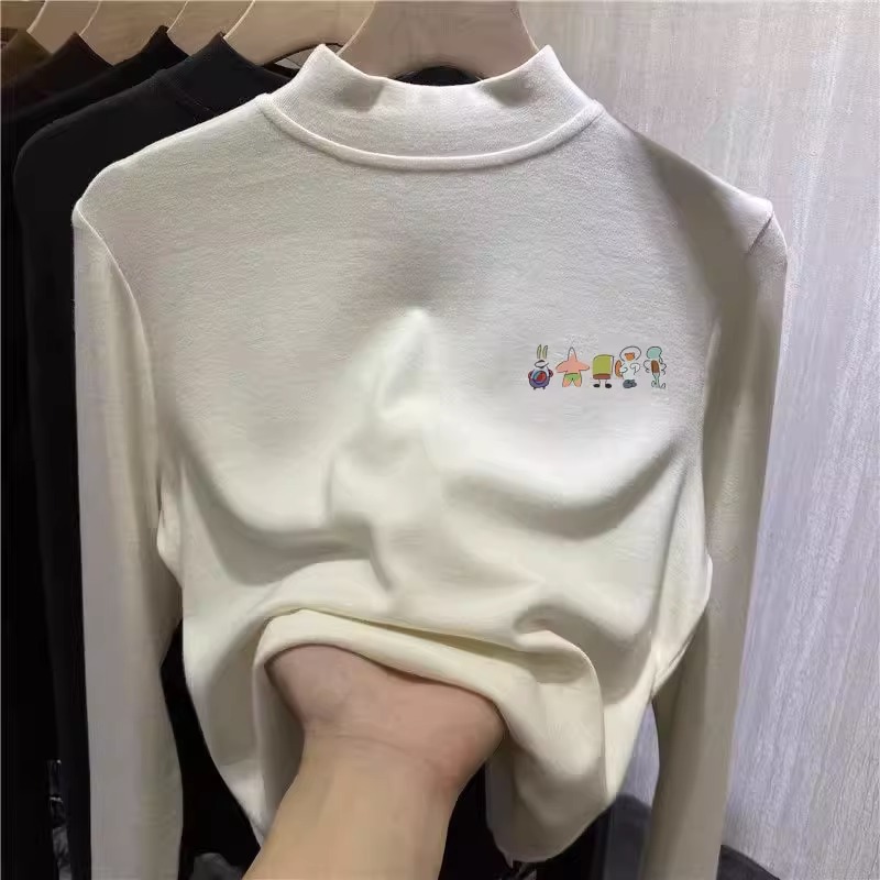 【赠运费险】德绒半高领打底衫