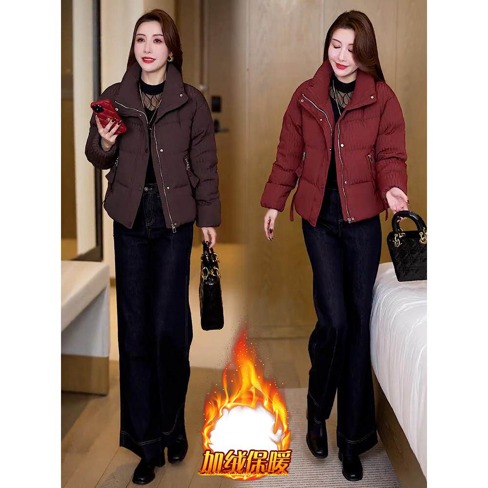 ROUMIKL2025冬季新款加绒加厚高级感时尚服外套女休闲百搭宽松保