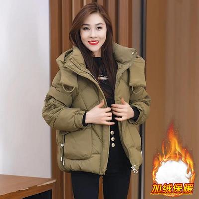 ROUMIKL欧货韩版通勤大码减龄外套女2025冬季新款加绒加厚小香风