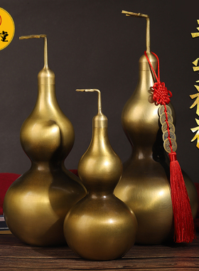 祈福送五玄关书房卧室放纯黄铜