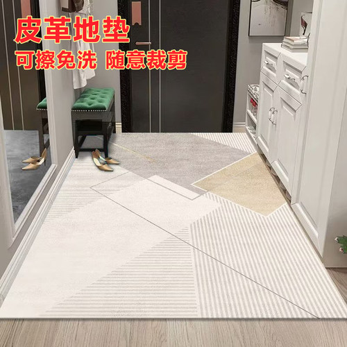可擦免洗pvc入户门皮革地垫厨房