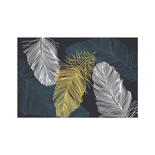 进门入户门地垫入户门垫玄关门口客厅地毯羽毛入门防滑脚垫可裁剪