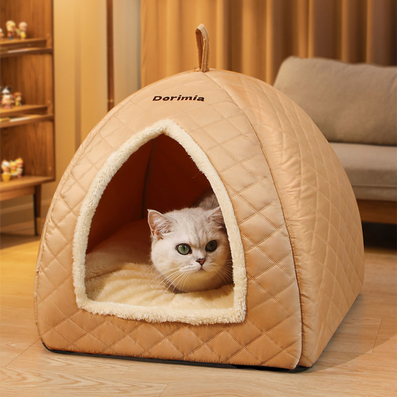 猫窝冬季保暖可拆洗猫屋封闭式