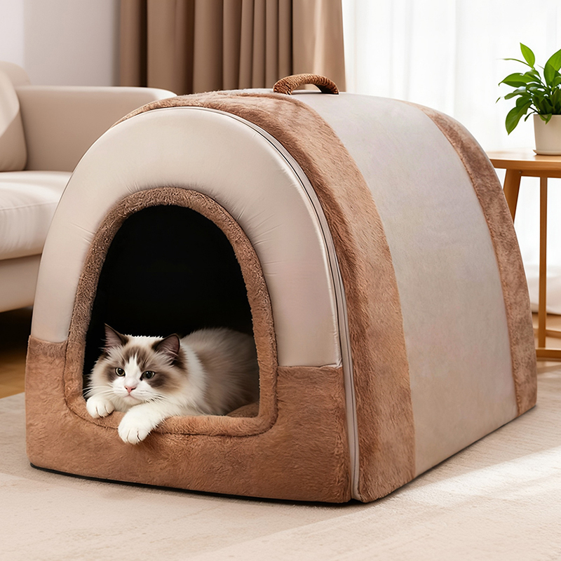 猫窝冬季保暖封闭式房子狗屋