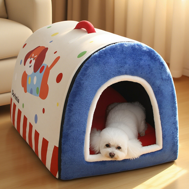 狗窝冬天保暖狗屋封闭式可拆洗