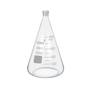 翌哲牌玻璃磨口锥形瓶三角烧瓶标口锥型瓶50/100/150/200/250/300/500/1000/2000/3000ml实验室烧瓶