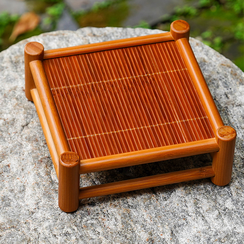 竹制茶具茶盘茶架竹编茶台壶承