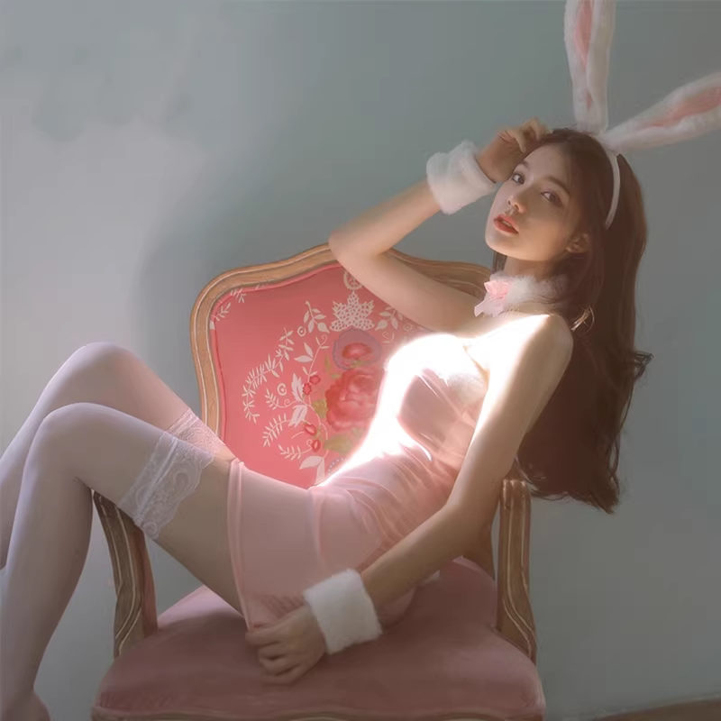 圣诞战兔女郎袍cosplay女夜店主播变装纯欲cos性感包臀裙潮睡裙子