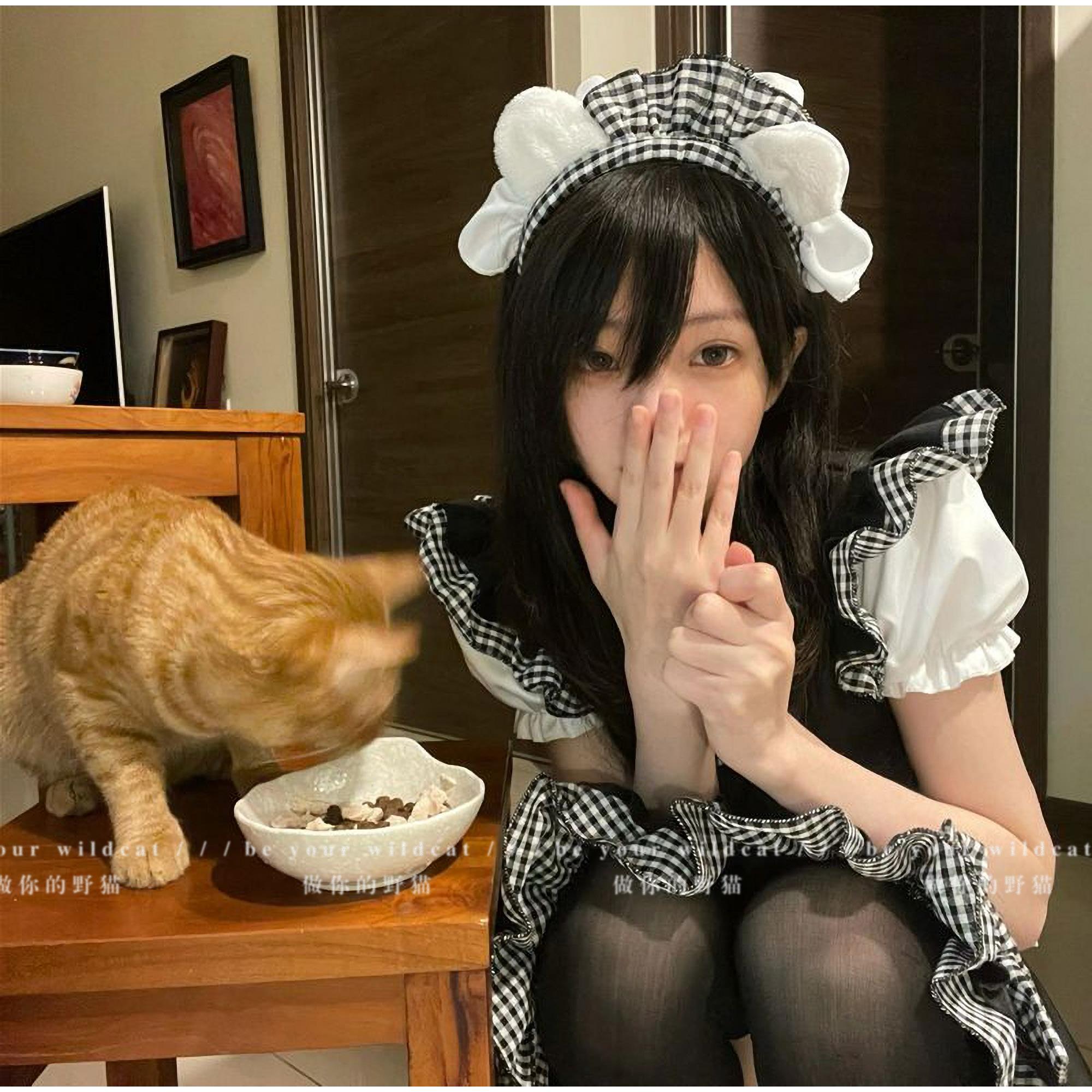 女仆装cos可爱女佣软妹猫咪二次元洛丽塔cosplay服装lolita连衣裙