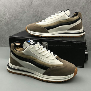 潮牌男鞋2026春秋新款复古阿甘潮鞋拼色运动休闲鞋男士厚底老爹鞋