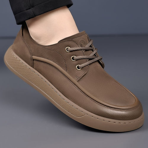 板鞋皮鞋英伦百搭复古潮鞋透气软