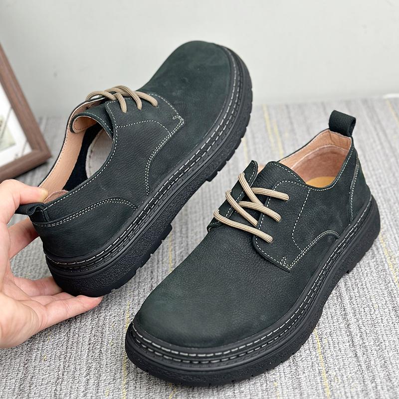黑色英伦休闲皮鞋男2025新款