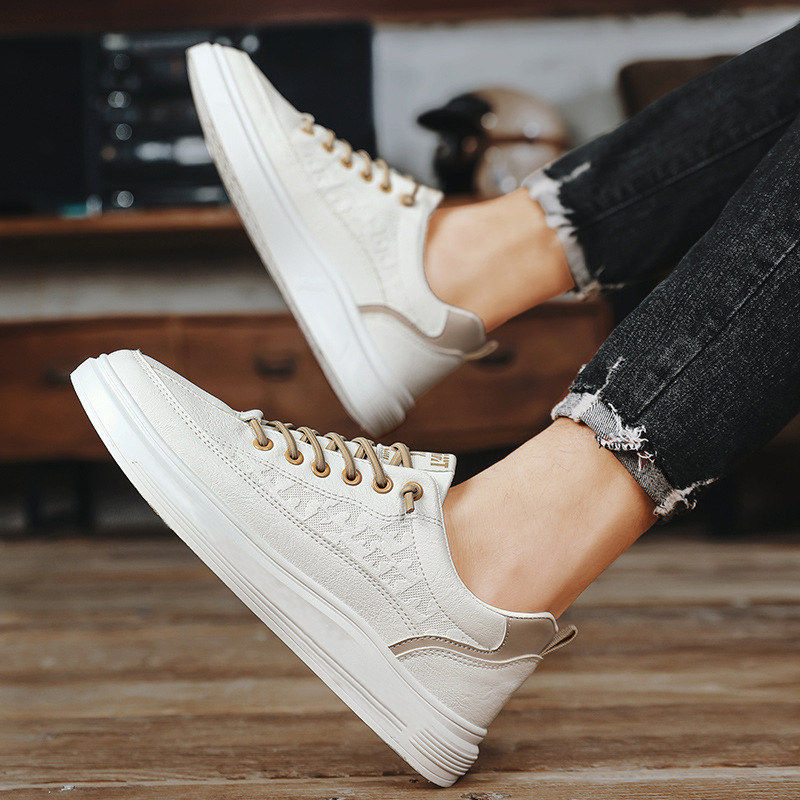 潮牌男鞋2026春秋新款韩版时尚百搭软底男鞋休闲小白鞋运动板鞋