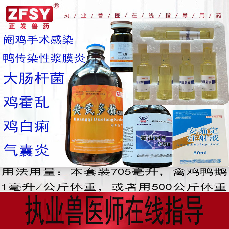 兽药黄芪氟苯乙酰禽大肠杆菌鸡白痢气囊炎阉鸡手术感染浆膜炎霍乱