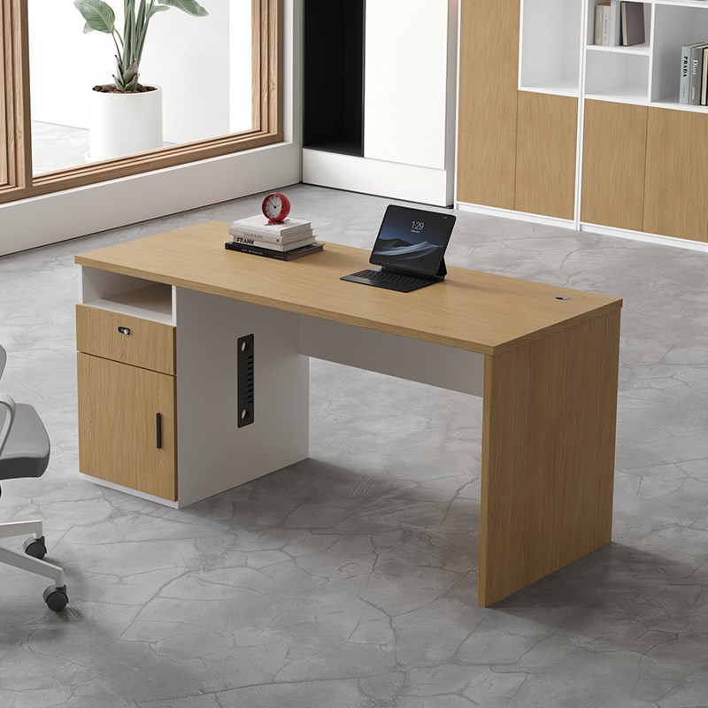 职员办公桌椅组合1.2米1.4米小型员工J位工作桌子办公室单人电脑