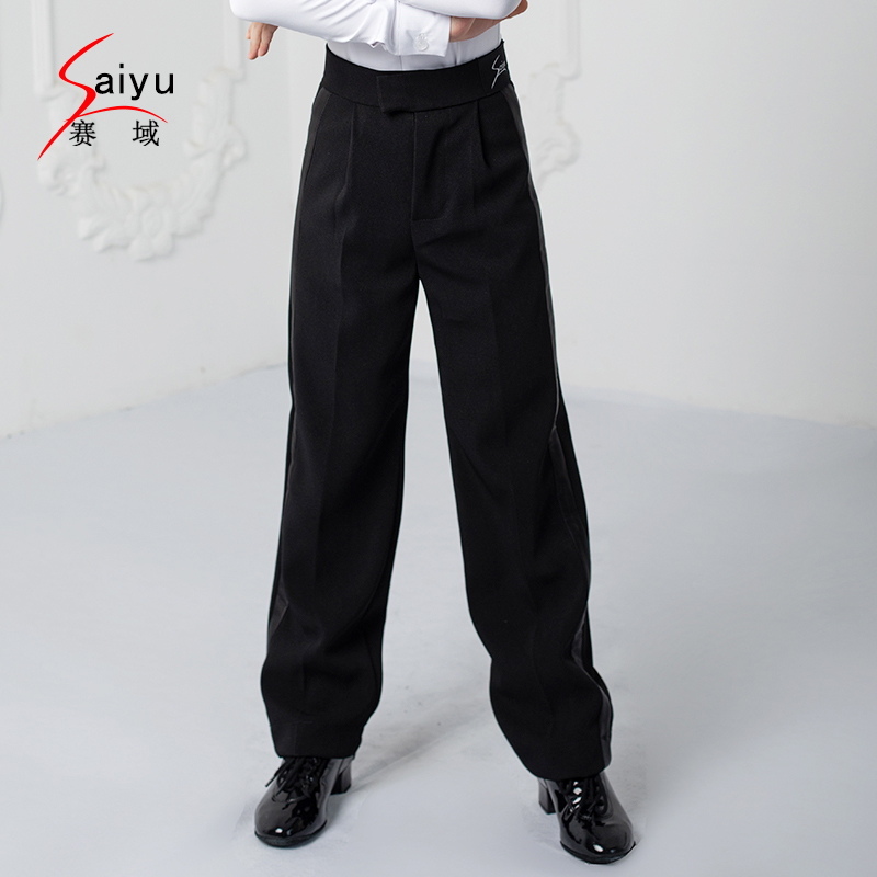 赛域拉丁舞服男儿童精英裤子考级