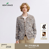 GENTSPACE春新品 上衣休闲舒适文艺 翻领针织开衫 时尚 松弛男士