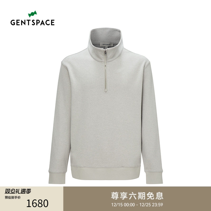 GENTSPACEPolo领宽松卫衣