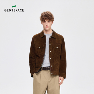 GENTSPACE2025年秋冬新品羊皮皮衣夹克男士外套
