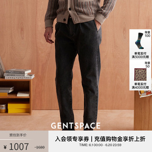 FIT休闲修身 九分长裤 男士 牛仔裤 中灰VINTAGE GENTSPACE秋冬新品