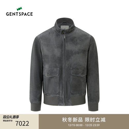 GENTSPACE2025秋季新品都市时尚男士羊皮皮衣外套