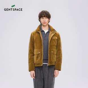 GENTSPACE2025秋冬新品时尚风男士鹅绒羽绒服外套