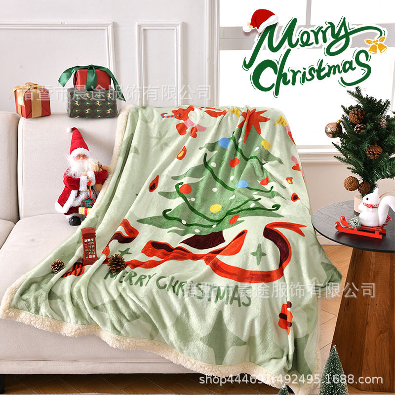 新年毯子氛围圣诞毛毯盖毯节日装饰客厅沙发毯卧室冬季红色小毯子,床上用品,休闲毯/毛毯/绒毯,淘宝优惠券,粉丝福利购,淘宝优惠卷