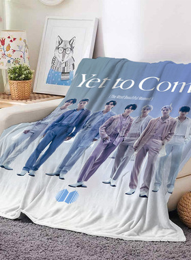 BTS Proof 法兰绒毛毯绒毯空调毯办公室家居午睡毯田征国金泰亨