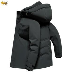 金盾一衣三穿羽绒服中青年可拆卸内胆商务休闲连帽加厚保暖羽绒衣