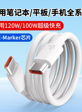 双typec数据线type C快充充电线tpyec适用苹果17笔记本电脑iPad小米华为平板手机tpc闪充带E-Marker芯片100W