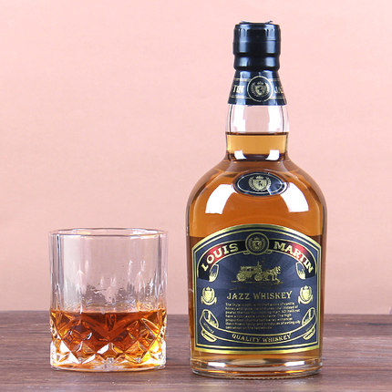 洋酒路易玛迪尼爵士威士忌洋酒xo白兰地40度700ml双支礼袋装包邮