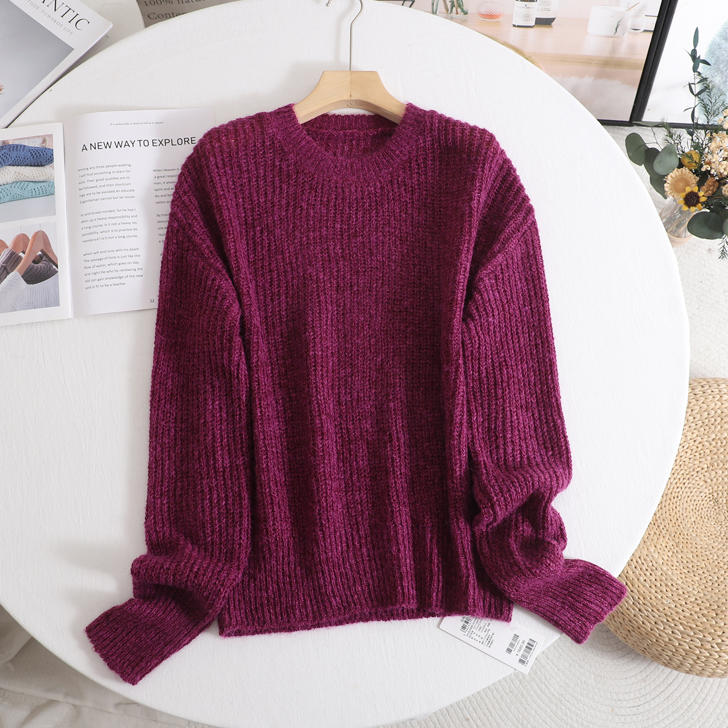 高级感软糯慵懒风毛衣女2025秋冬