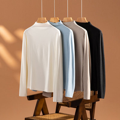 莱赛尔天丝醋酸绵羊毛打底衫