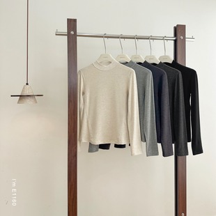 温柔软糯亲肤半高领克什米尔羊绒打底衫PRO磨毛款上衣2025秋冬